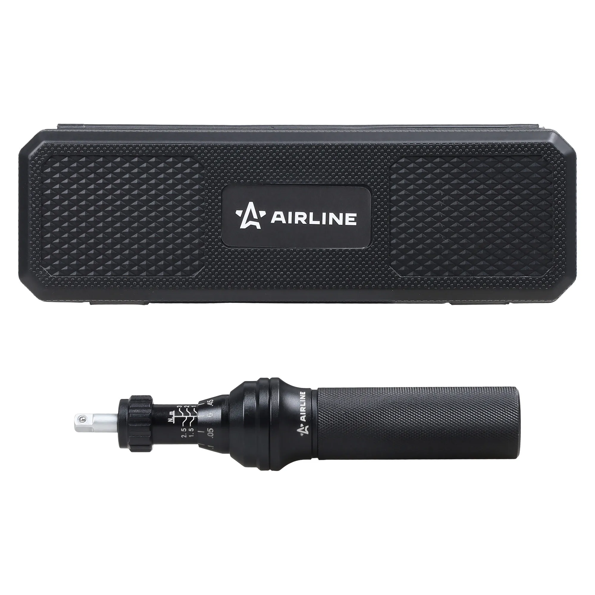Отвертка динамометрическая 1/4 1-3Нм, с битами 23 пр. (PH, HEX, TORX), кейс AIRLINE ATBN300