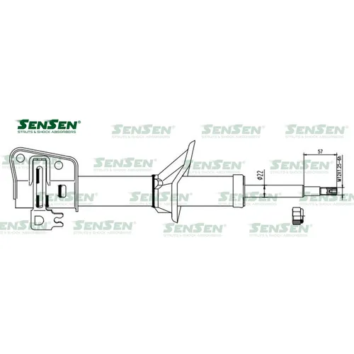 Аморт. зад. лев. газ Landrover Freelander SENSEN 42141645