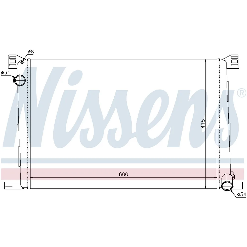 Радиатор основной MINI Clubman/Hatch II/Countryman 2010-> NISSENS 69706