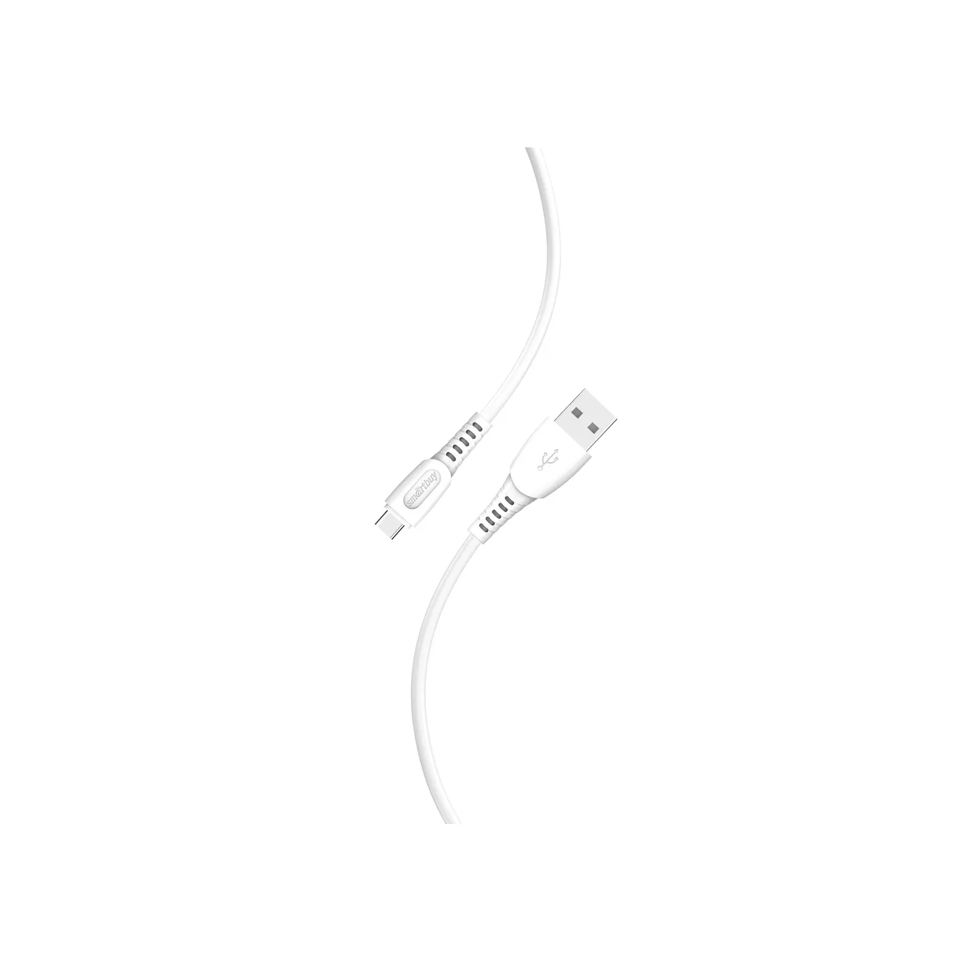 Кабель для зарядки и передачи данных S40 TYPE C белый, 3 а, 1 м, SMARTBUY IK-3112-S40W