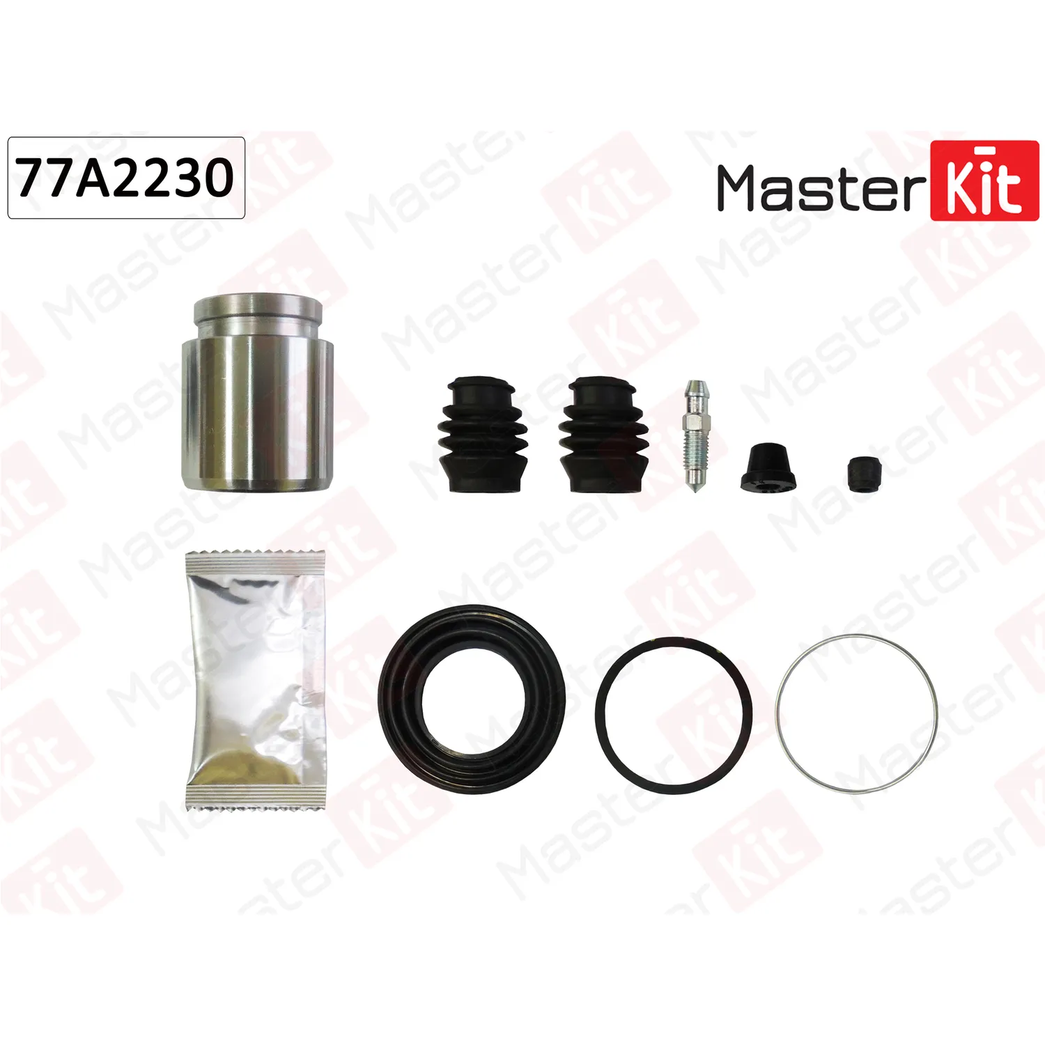 Ремкомплект тормозного суппорта+поршень SUBARU LEGACY IV 09-03->, LEGACY III MASTERKIT 77A2230
