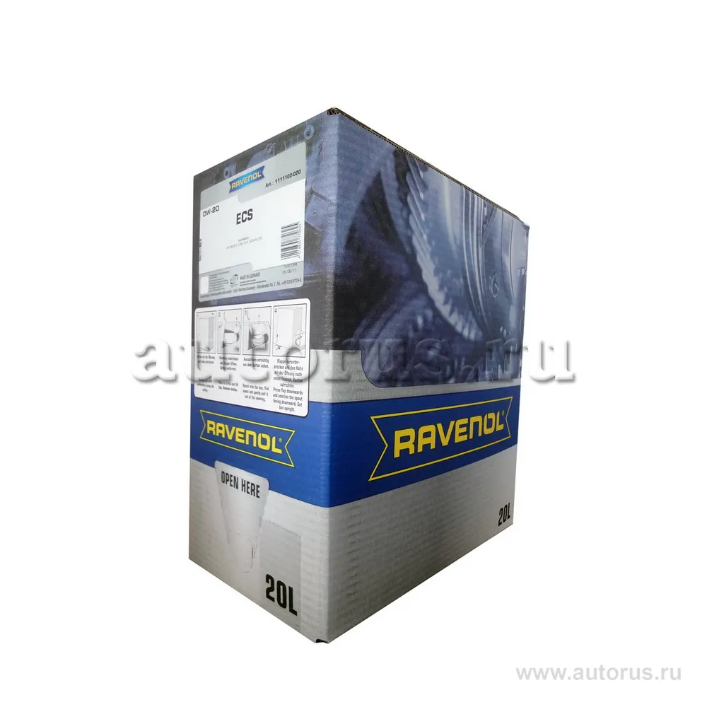 Моторное масло RAVENOL ECS EcoSynth SAE 0W-20 (20л) ecobox 1111102-B20 (4014835772625)
