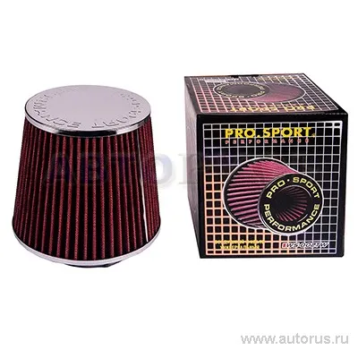 Фильтр воздушный индукционный Pro sport, D 70 RS-03601FLOW красн. RS-03601
