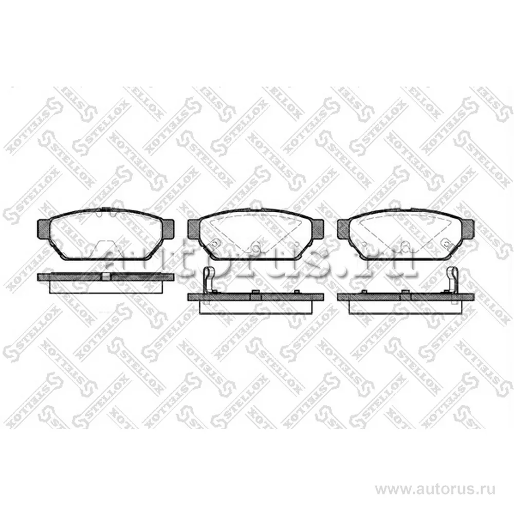 Колодки дисковые з. Mitsubishi Colt 1.6/1.8GTi 92-96/Carisma 1.6-1 STELLOX 451 002B-SX