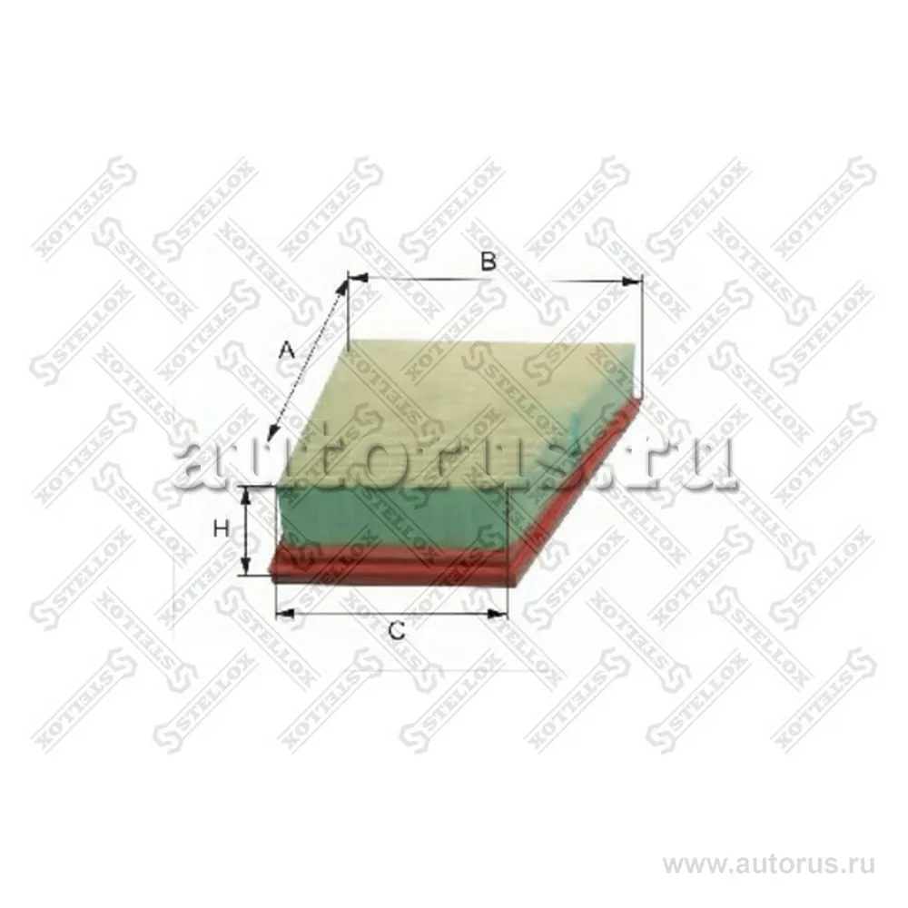 Фильтр воздушный Peugeot 106/205/306 1. STELLOX 7100384_SX