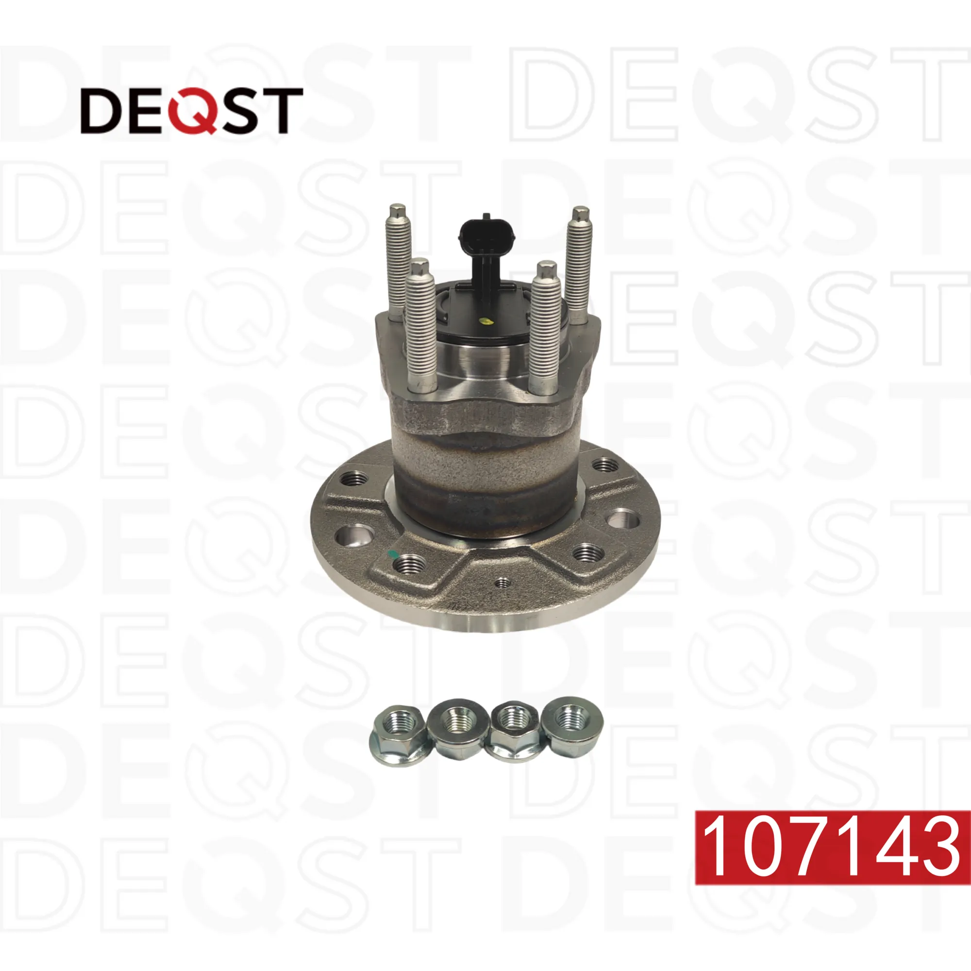 Ступица колеса с подшипником задняя, OPEL ASTRA H, OPEL MERIVA, OPEL ZAFIRA B 03.2004- DEQST 107143