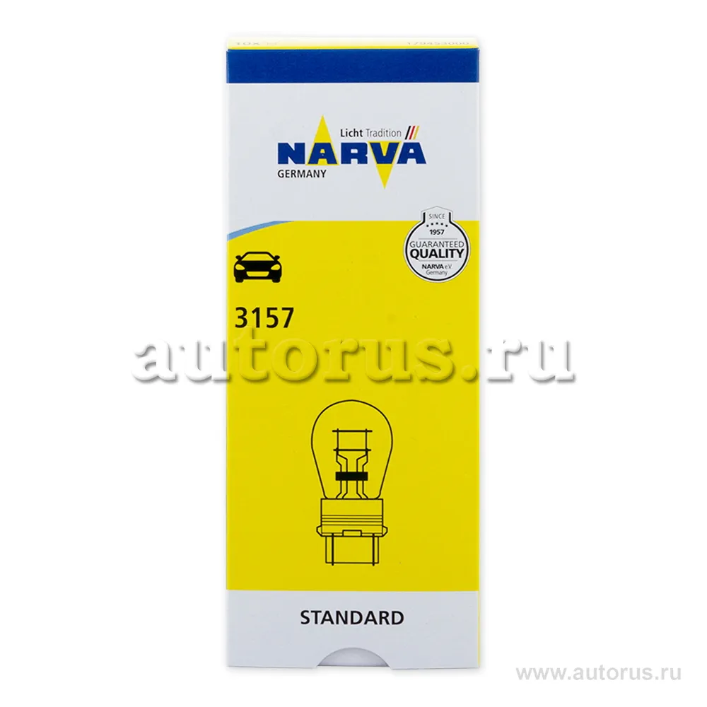 Лампа 12V P27/7W 27/7W W2,5x16q NARVA 32/3CP 1 шт. картон 17945
