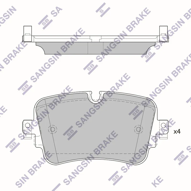 Колодки тормозные AUDI Q7 15- задние HI-Q SP4109