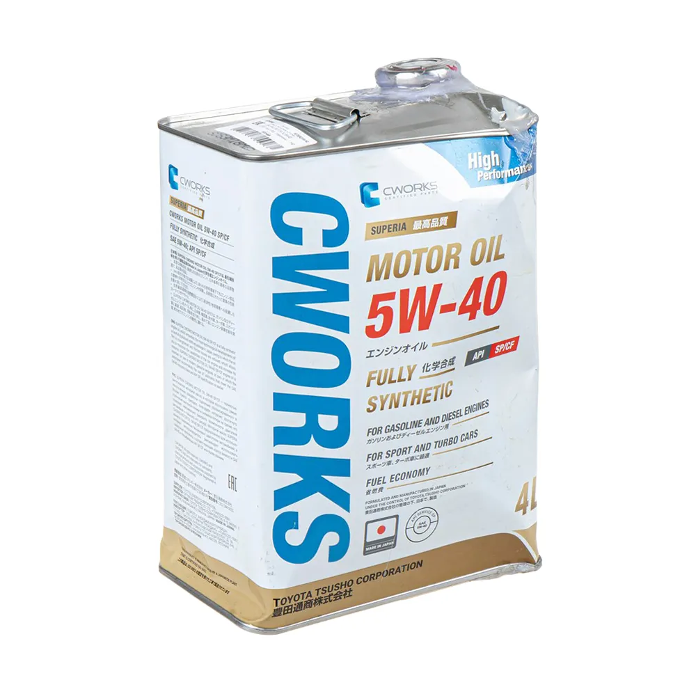 Масло моторное CWORKS SUPERIA 5W-40 синтетическое 4 л УЦЕНКА! A13SR2004-N2