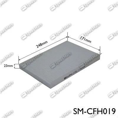 Фильтр салонный KIA CEE'D (JD,ED),PRO CEED/HYUNDAI I30 (FD) SPEEDMATE SM-CFH019