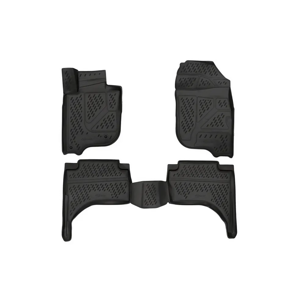 Коврики 3D в салон MITSUBISHI L200, 2015->, 4 шт. (ПУ, повышенная износостойкость) FORMAT FORMAT.CARMIT00001