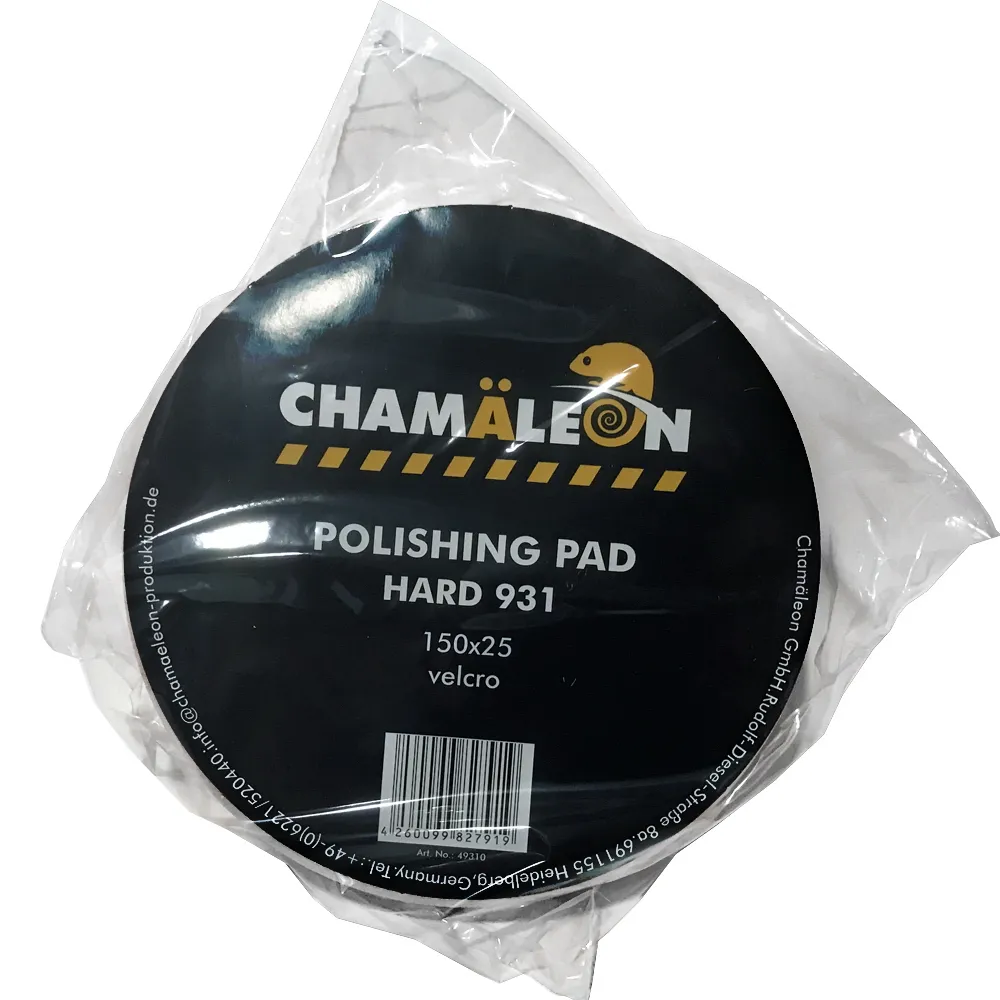Полировальный круг на липучке оранжевый (жесткий) 150x25 мм Chamaleon 49310
