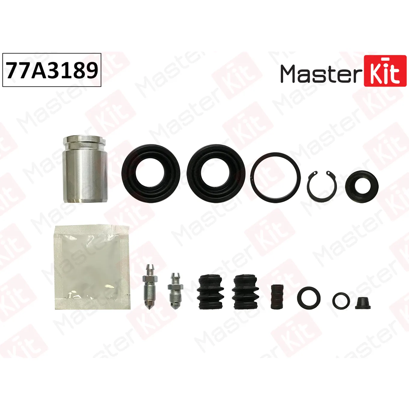 Ремкомплект тормозного суппорта + поршень с механизмом Hyundai ELANTRA (XD) 2000 - 2006, Nis MASTERKIT 77A3189