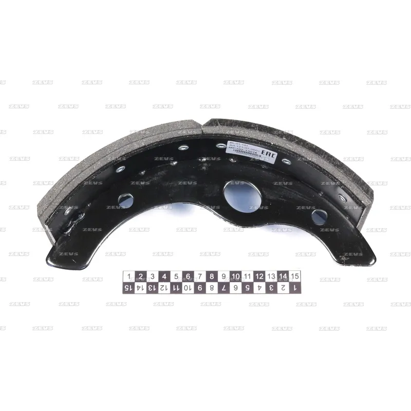 Тормозная колодка с накладкой ZEVS BL-01-101