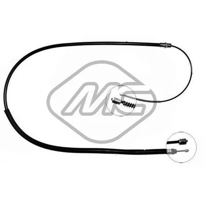 Трос ручника REN TWINGO ALL DX/SX-RH/LH Metalcaucho 80387