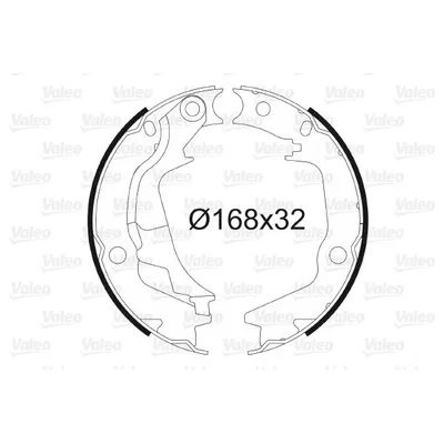 Колодки стояночного тормоза VALEO 564 138