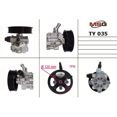 Насос гидроусилителя руля TOYOTA MSG TY 035