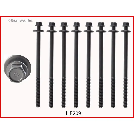 Комплект болтов на 1 головку Chrysler 3.2/3.5/4.0L 1998-2010 ENGINETECH HB209