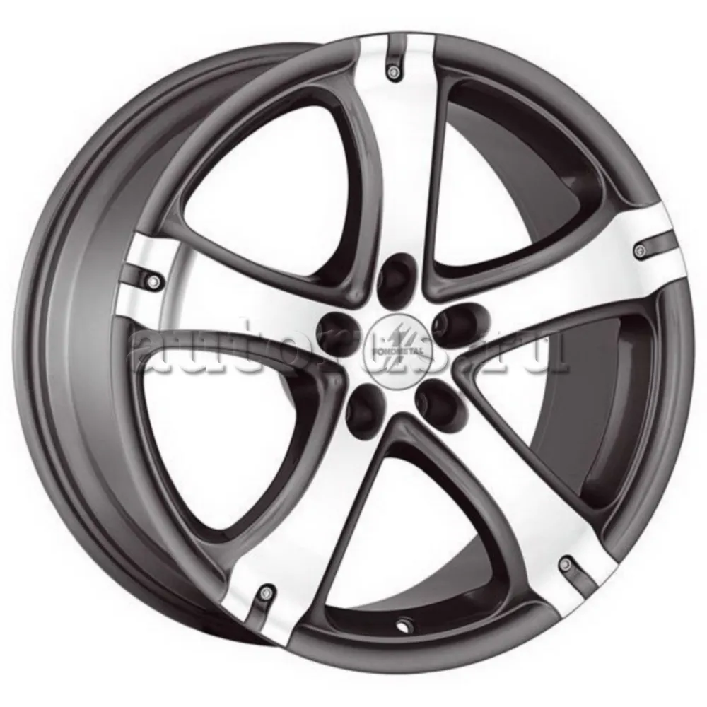 Диск литой R16 7J 5x114.3/67.2 ET45 FONDMETAL 7600 Titanium Polished 76007016455114ZTA2