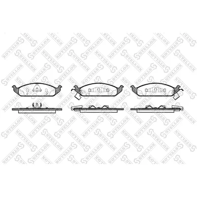 Колодки дисковые п. Chrysler Stratus/Cirrus, Dodge Stratus all 95-02 STELLOX 581002_SX