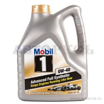 Масло моторное MOBIL 1 0W-40 синтетическое 4 л 152558