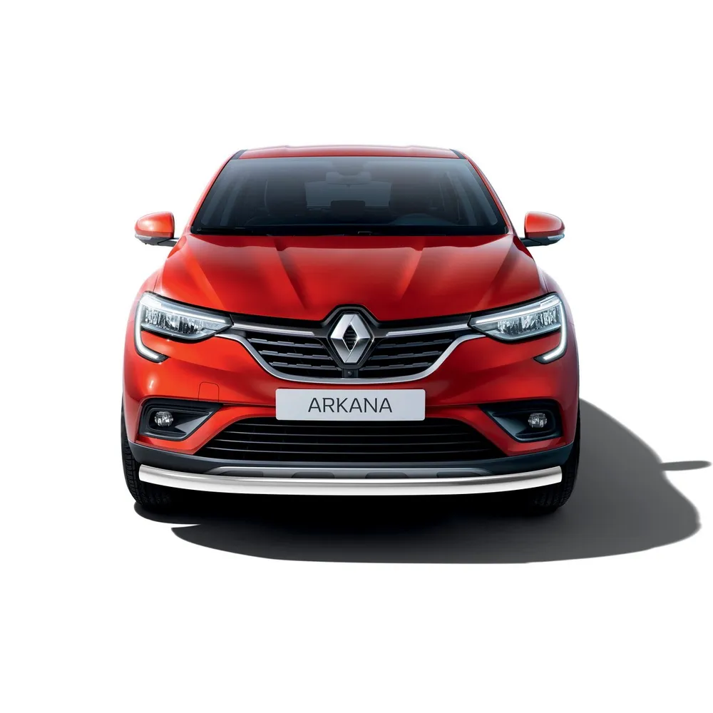 Защита переднего бампера d57 Rival для Renault Arkana 2019-н.в., нерж. сталь, R.4705.002