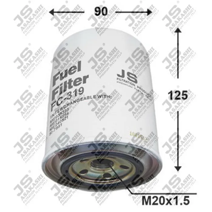 Фильтр топливный HYUNDAI HD45/HD65/HD72/HD78 JS ASAKASHI FC319J