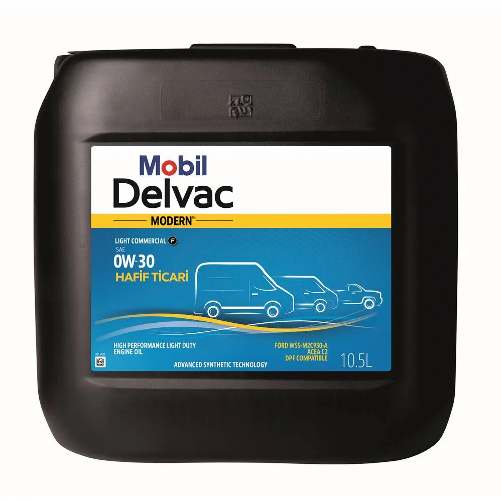 Масло моторное MOBIL Delvac Modern 0W-30 синтетическое 10.5 л LIGHT COM F PAIL 157351