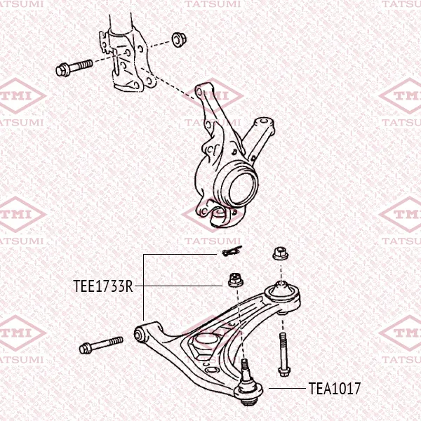 Опора шаровая нижняя L/R TOYOTA Yaris/Verso 99-> TATSUMI TEA1017