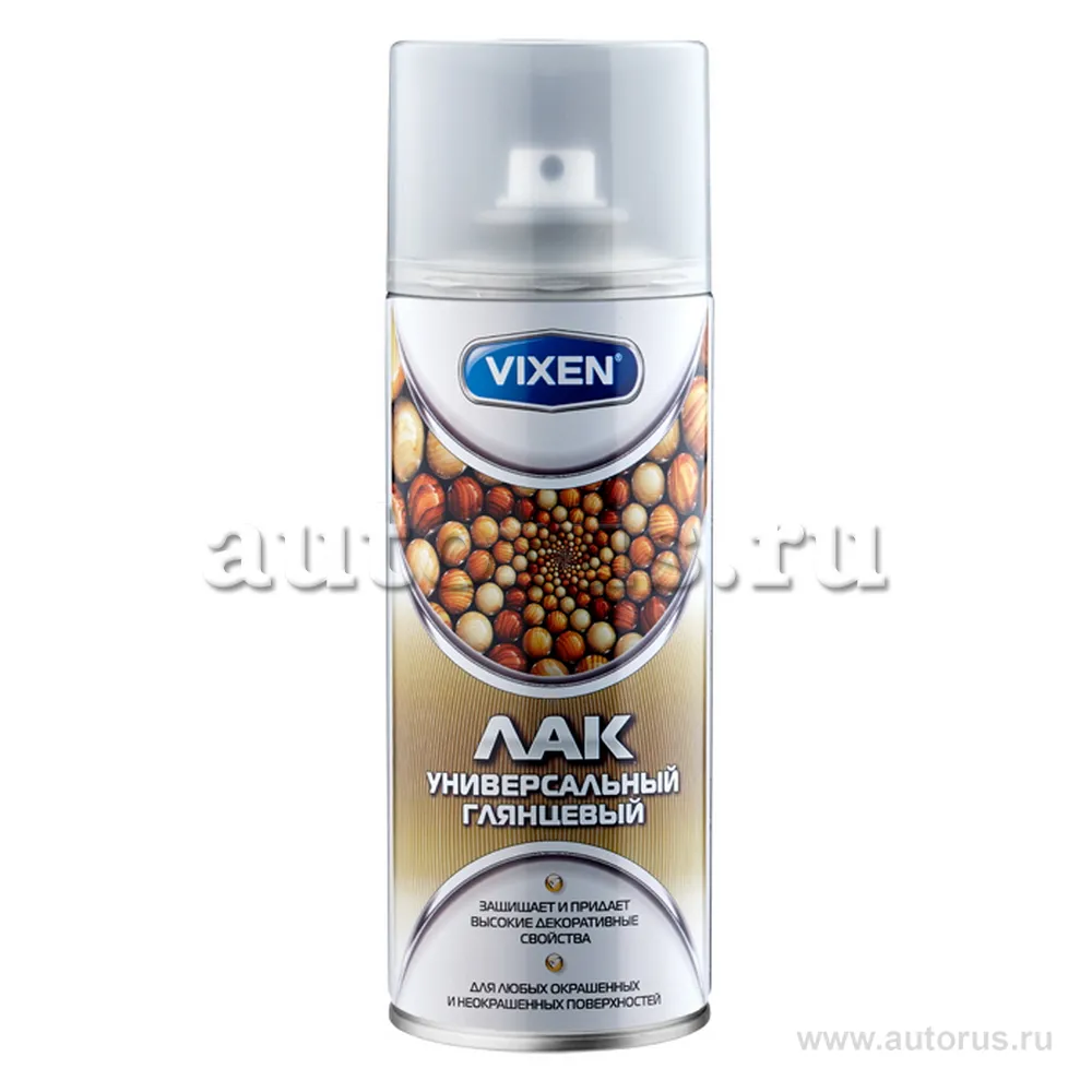 Лак универсальный глянцевый, аэрозоль 520 мл VIXEN VX24000