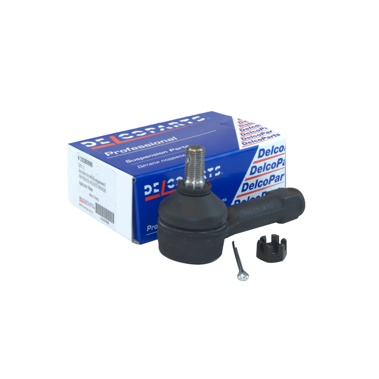 Наконечник рулевой тяги на Ниссан Х-Трейл (T30, T31, T32) DelcoParts 19280988