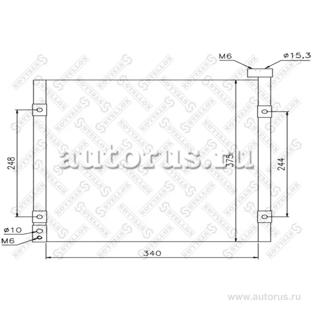Радиатор конд. Honda STELLOX 10-45095-SX