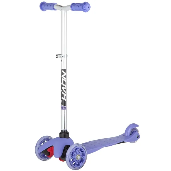 Самокат для детей Novatrack Disco-kids Basic, свет.колеса PU пер.120*24 задн.76*24 мм, эргоно Novatrack 120H.DISCOKIDS.VL20