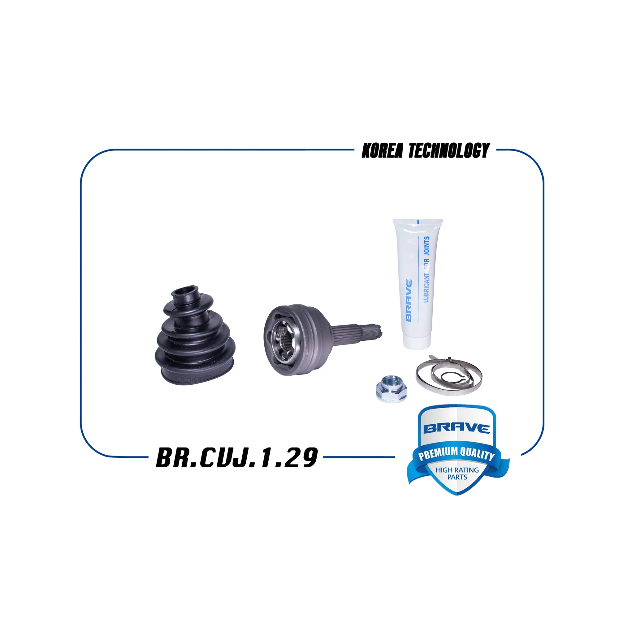 Шрус внешний 96391550 BR.CVJ.1.29 Chevrolet Aveo T200/T250, Nexia3 с ABS 22x22x52 BRAVE BRCVJ129