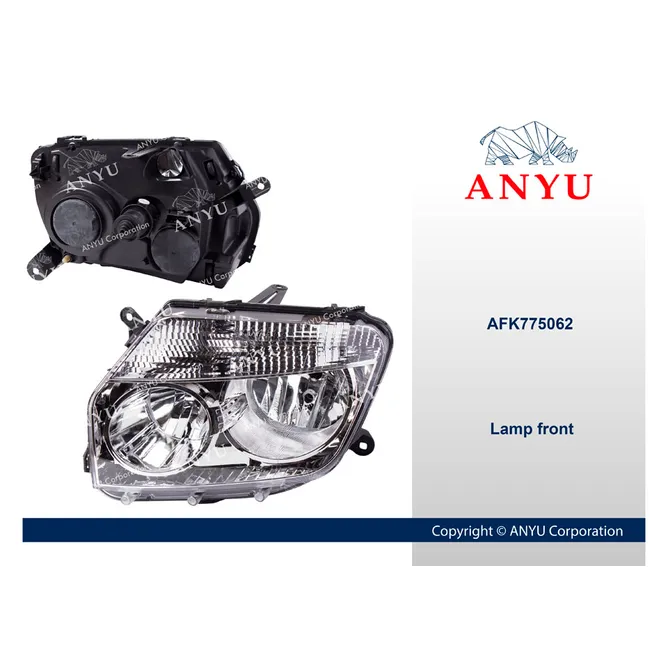 Фара передняя Левая для RENAULT (Duster) ANYU AFK775062