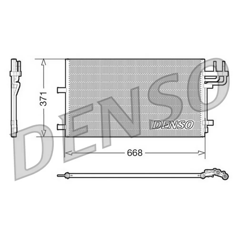 Радиатор кондиционера FORD Focus/C-Max DENSO DCN10007