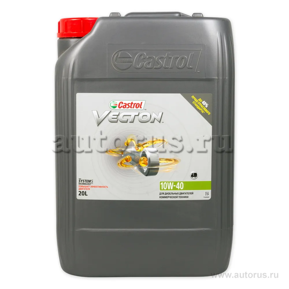 Масло моторное CASTROL Vecton 10W-40 полусинтетическое 20 л 15723F