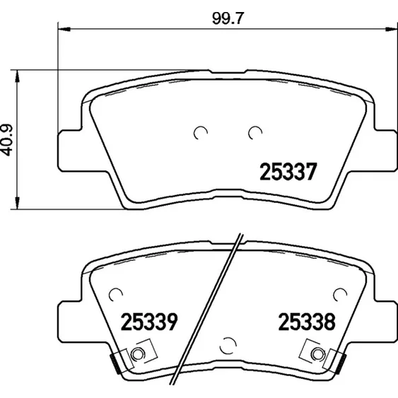 Колодки задние HYUNDAI Solaris HATCHBACK/Sonata 08->/KIA Soul NISSHINBO NP6020
