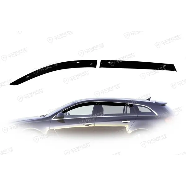 Дефлектора на окна Opel Insignia Sports Tourer 2009EuroStandard деф.окон Cobra Tuning OE12309