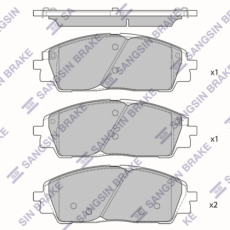 Колодки передние SANGSIN BRAKE SP4500