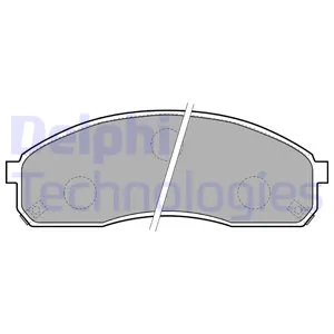 Колодки передние KIA CARNIVAL I-II LP1671