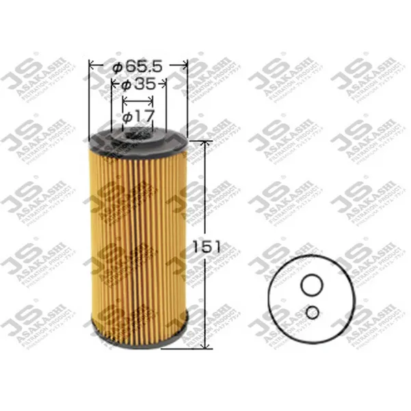 Фильтр масляный JS OE584J JS ASAKASHI