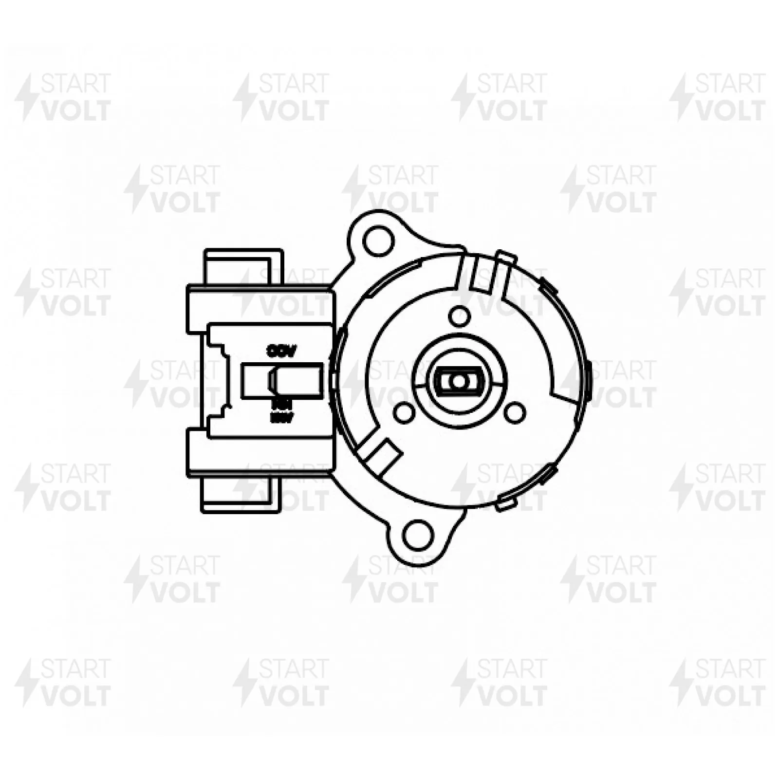 Группа контактная замка зажигания для Toyota Corolla E12 (01-) STARTVOLT SCi 1901