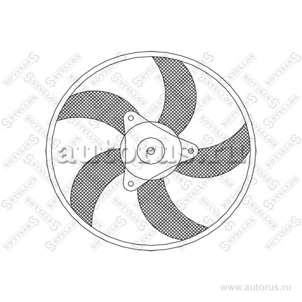 Вентилятор охлаждения Ford Galaxy, Seat, Volkswagen Lupo, Polo, Sharan 1.0-1.6 STELLOX 2999260_SX