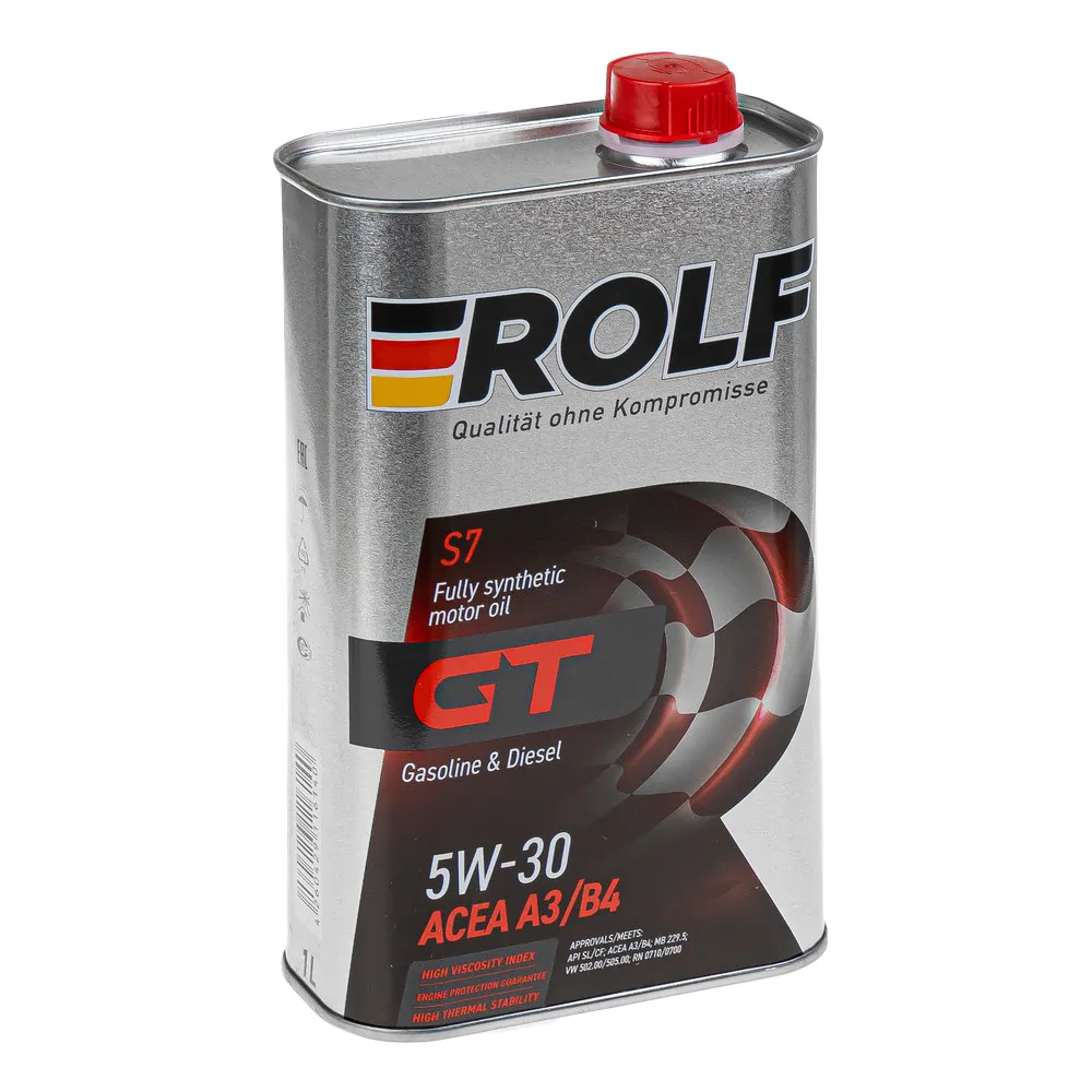 Масло моторное ROLF GT SAE 5W-30 ACEA A3/B4 синтетика 1л 322619