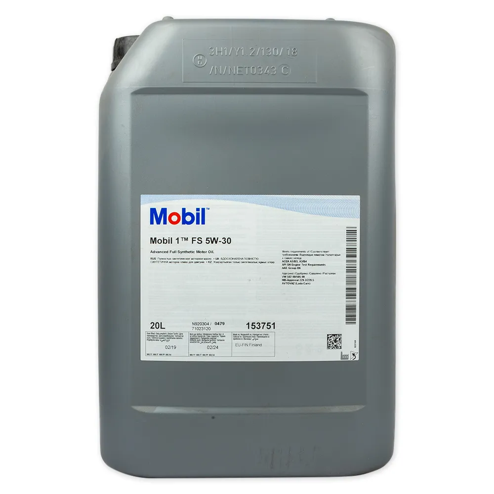 Масло моторное MOBIL 1 FS 5W-30 синтетическое 20 л 153751
