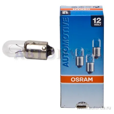Лампа 12V T5W 5W BA9s OSRAM ORIGINAL LINE 1 шт. картон 3860