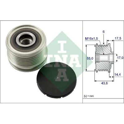 Шкив генератора INA 535 0105 10
