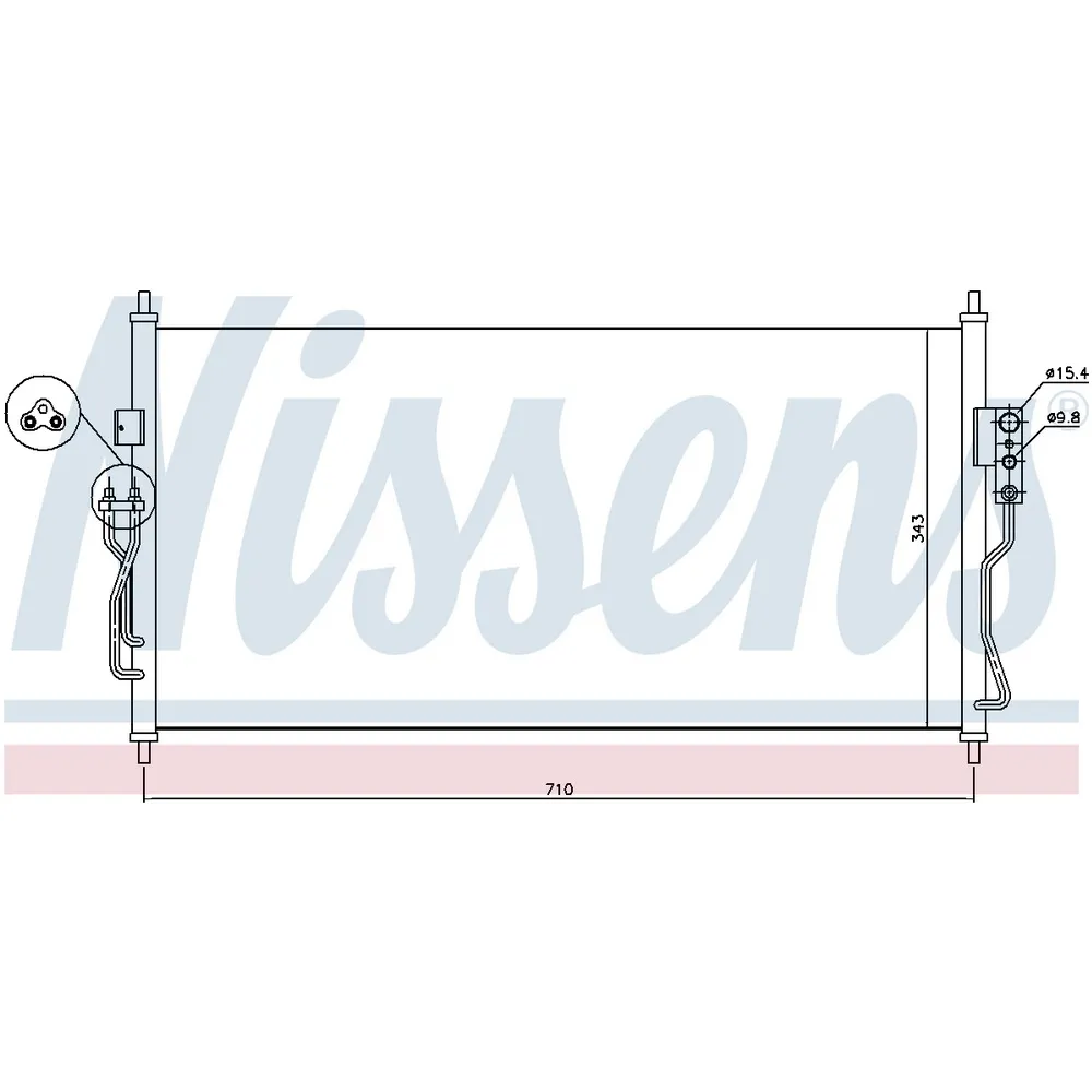 Радиатор кондиционера NISSAN Almera Classic 06-> NISSENS 940363
