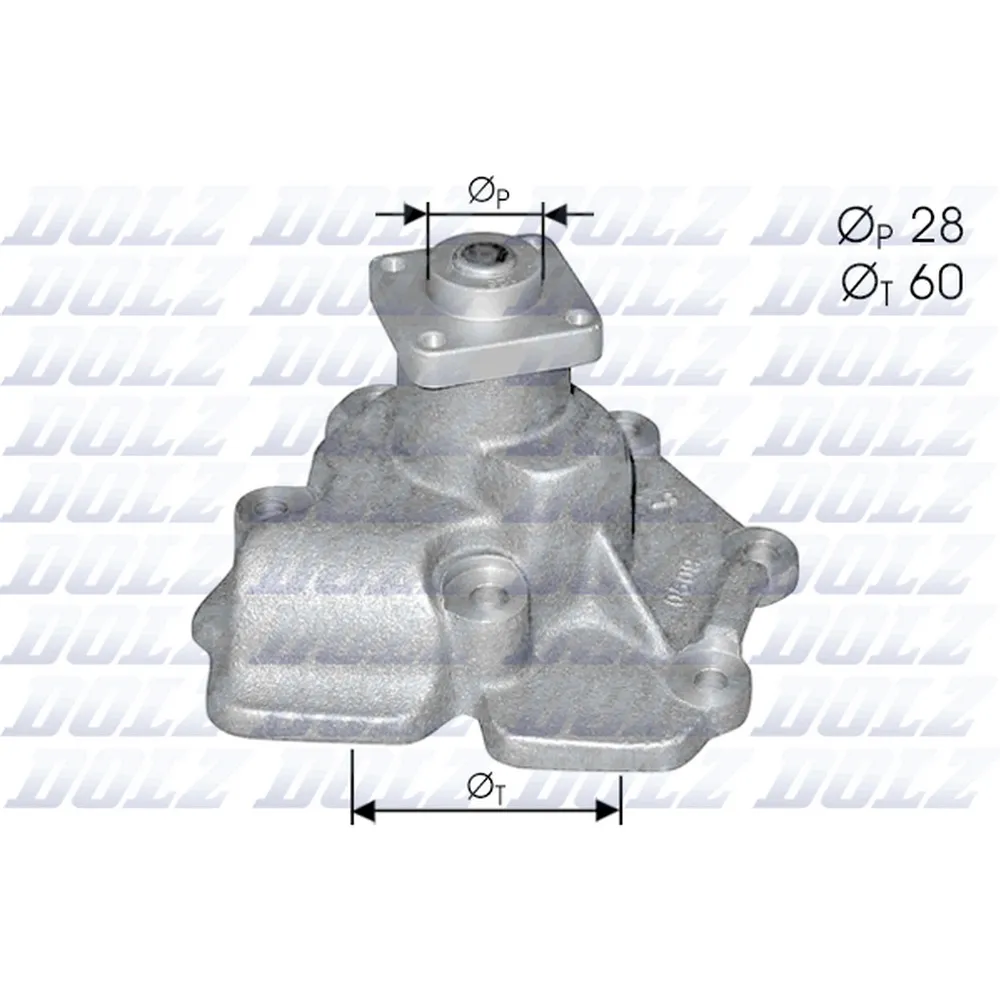 Помпа, водяной насос FORD Transit 2.5D/TD 85-00 DOLZ F-114